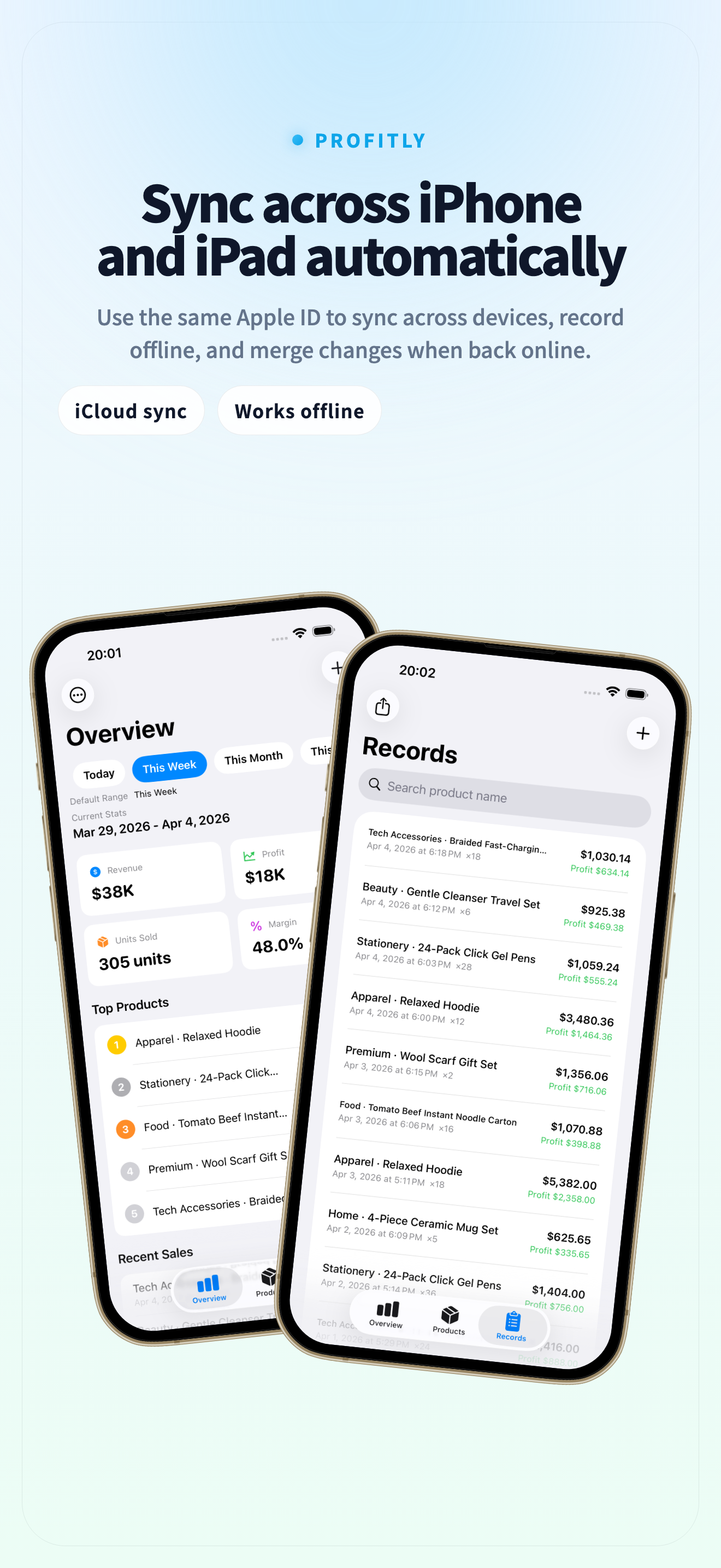 iCloud sync screenshot